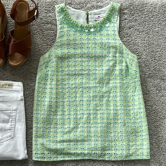 Vineyard Vines Ripple Eyelet & Gingham Blouse - Picture 2 of 6